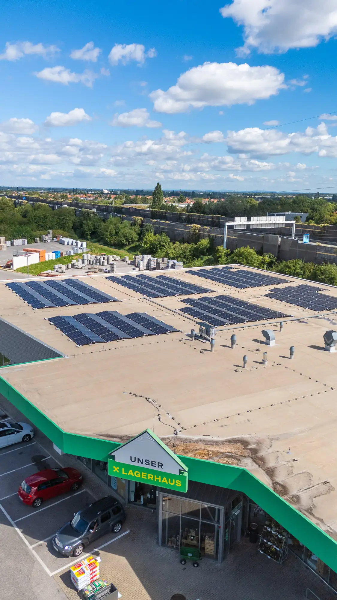 Luftaufnahme Lagerhaus Kottingbrunn