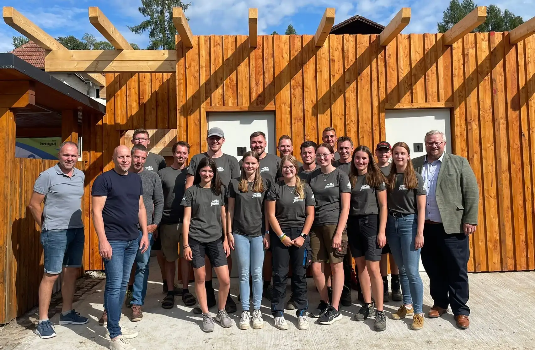 Landjugendgruppe Laabental mit Obmann Michael Göschelbauer