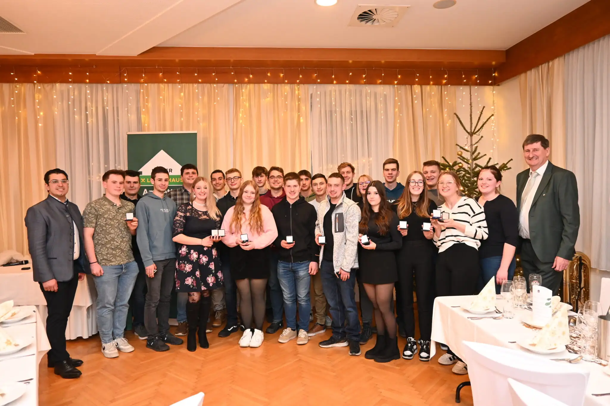 Ehrung von Lehrlingen